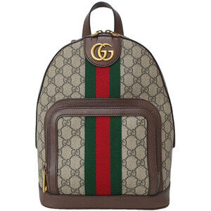 Gucci Ophidia GG backpack Web Stripe Brown